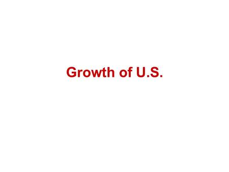 Growth of U.S.. US Territorial Expansion A When? From Where? Why? 1776 Great Britain US declared independenc e from Great Britain A - 13 Original Colonies.