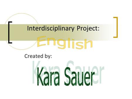 Interdisciplinary Project: Created by:. Table of Contents  Basic similarities (“Tell me some similarities…”)  Main differences (“Tell me some differences”)