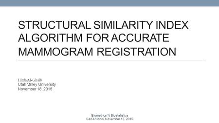 Biometrics % Biostatistics