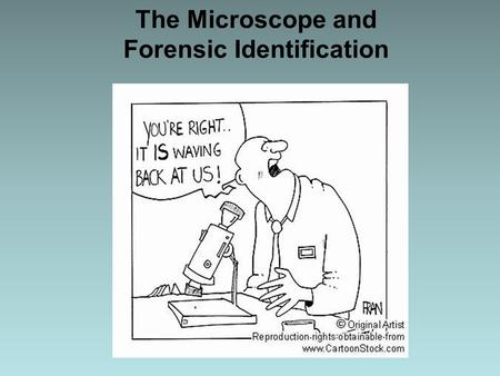 The Microscope and Forensic Identification. Magnification of Images A microscope is an optical instrument that uses a lens or a combination of lenses.