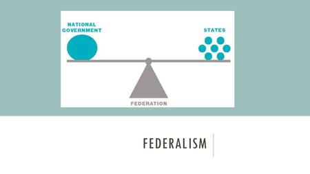 Federalism.