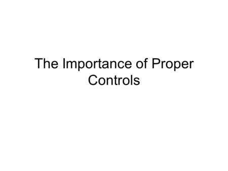 The Importance of Proper Controls. 5 Network Controls Developing a secure network means developing mechanisms that reduce or eliminate the threats.