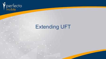 Extending UFT. Agenda Running UFT tests from HP ALM Leveraging BPT From test scripts to CI – running UFT tests from Jenkins.