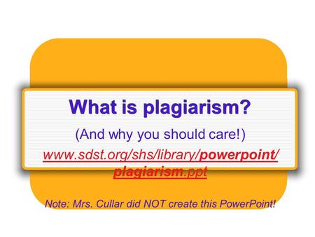 What is plagiarism? (And why you should care!)