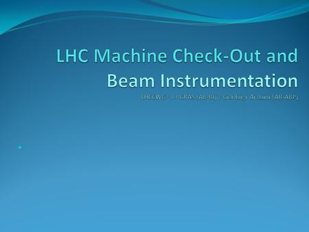 Nominal Workflow = Outline of my Talk Monitor Installation HWC Procedure Documentation Manufacturing & Test Folder Instantiation – NC Handling Getting.