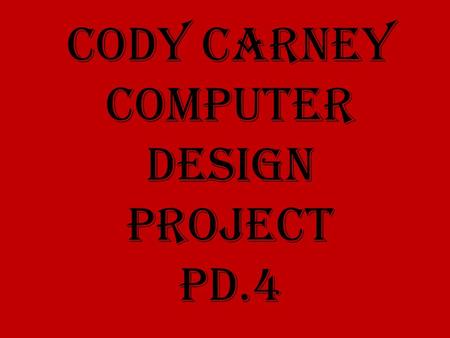 Cody Carney Computer design project Pd.4. DDR3 1333MHz DDR3 1066MHz DDR3 1600MHz DDR3 2133MHz (OC) DDR3 1866MHz DDR3 2400MHz (OC) Motherboard Specs Model: