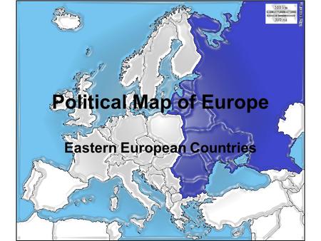 Political Map of Europe Eastern European Countries.