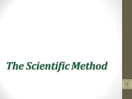 The Scientific Method 1. Theory vs Hypothesis Theory- generalization that explains a body of known facts or phenomena Hypothesis- a testable prediction.