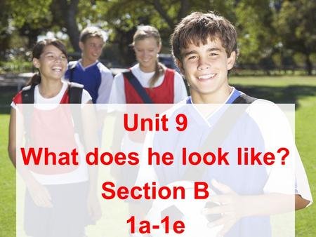 Unit 9 What does he look like? Section B 1a-1e long curly brown hair long straight black hair short straight black hair short curly blonde hair no hair.