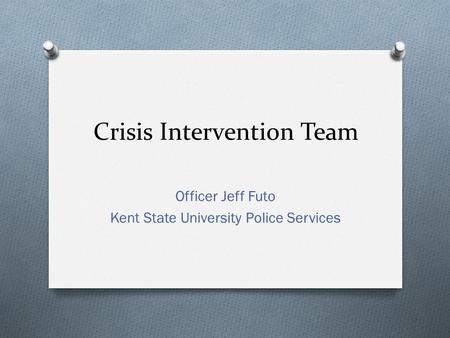 Crisis Intervention Team