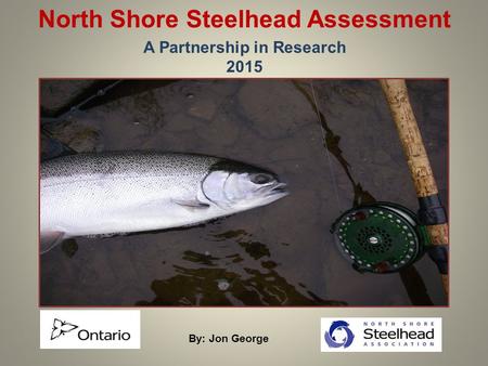 North Shore Steelhead Assessment A Partnership in Research 2015 By: Jon George.