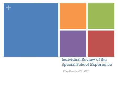 + Individual Review of the Special School Experience Elley Heard - 900214387.