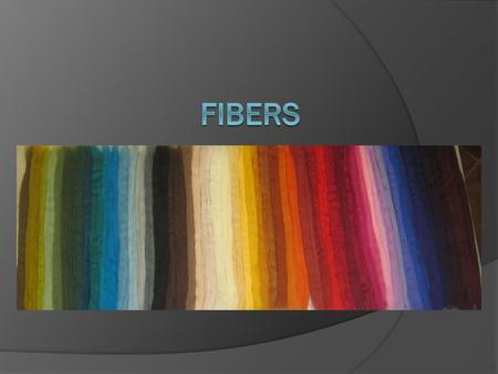 Fibers.