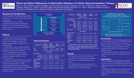 Prior studies have demonstrated racial/ethnic differences in access to innovative cardiovascular technologies. Background and Objectives Conclusions Data.