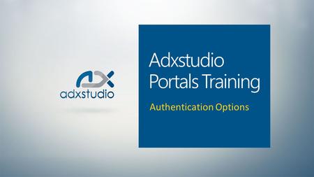 Adxstudio Portals Training