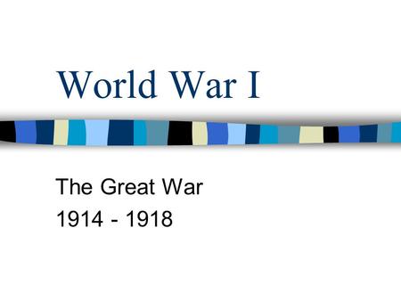 World War I The Great War 1914 - 1918. Fundamental Causes M ilitarism A lliances I mperialism N ationalism – 2 kinds.