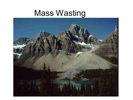 Mass Wasting. Introduction While landslides are a normal part of erosion and surface processes, they can be very destructive to life and property Mass.