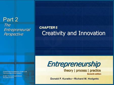 CHAPTER 5 Creativity and Innovation