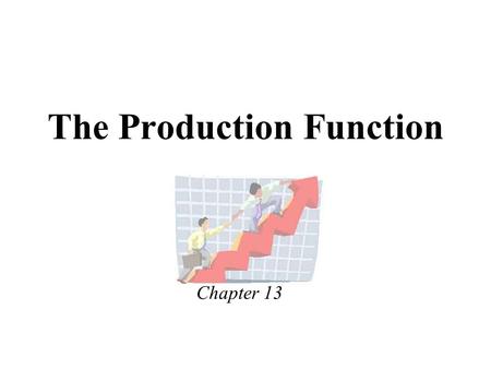 The Production Function Chapter 13. Firm Behavior Firm’s have an economic goal to maximize profits Profits = Total Revenue – Total Costs.