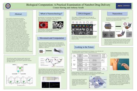 Biological Computation: A Practical Examination of Nanobot Drug Delivery Connor Herring and Anthony Sciulli Biological Computation: A Practical Examination.