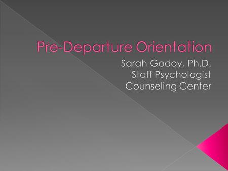  Current mental health › Medication, therapy  Continuing mental health › How to maintain while abroad?  Fill prescriptions before leaving  Find providers.