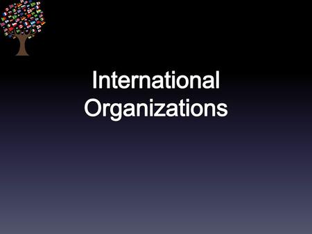 What is international organization? What are the type of the international organizations?