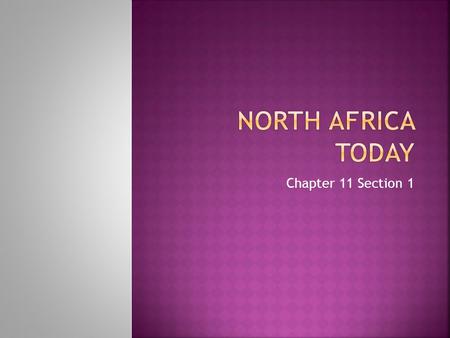 Chapter 11 Section 1.  Capital: CairoCairo  Is the center of the Muslim World – has many schools, universities, and mosques  Lifeline of Egypt – NILE.