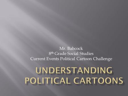 Understanding Political Cartoons