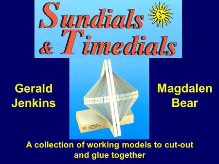 A collection of working models to cut-out and glue together Gerald Jenkins Magdalen Bear.