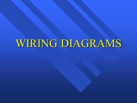 WIRING DIAGRAMS.