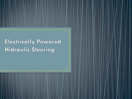 The EPHS = Electrically Powered Hydraulic Steering is familiar from the Lupo FSI. This system is supplied by TRW and by KOYO. The steering system offers.