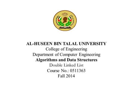 Algorithms and Data Structures