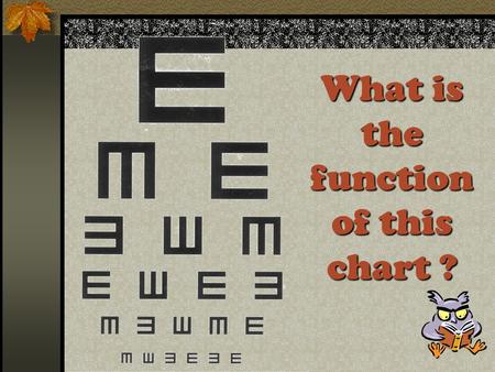 What is the function of this chart ? What eye defect you may suffer if you see the distant object like this?