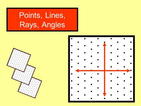 Points, Lines, Rays, Angles