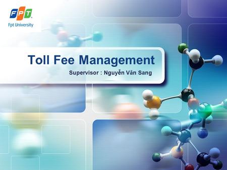 LOGO Toll Fee Management Supervisor : Nguyễn Văn Sang.