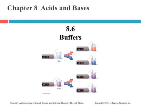 Chemistry: An Introduction to General, Organic, and Biological Chemistry, Eleventh Edition Copyright © 2012 by Pearson Education, Inc. Chapter 8 Acids.