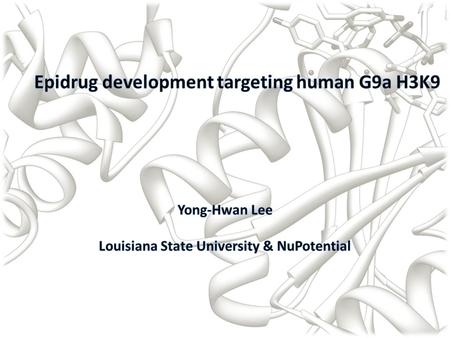 Shinkai and Tachibana, Genes&Dev. 2011. Activation of Serine-Glycine Synthesis Pathway Repression of Tumor Suppressor gene Tumorigenesis K9 H3K9me1.