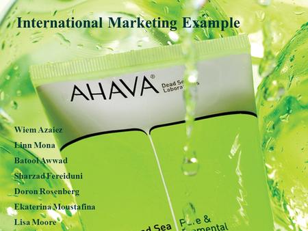 International Marketing Example