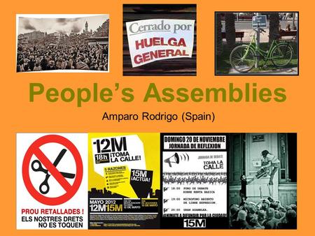 People’s Assemblies Amparo Rodrigo (Spain). Did you know that bees make decisions collectively and democratically? Every year bees have to choose a.