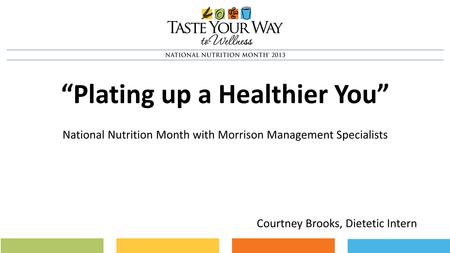 “Plating up a Healthier You”