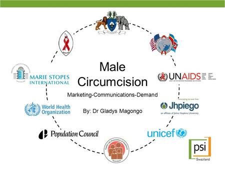 Male Circumcision Marketing-Communications-Demand By: Dr Gladys Magongo.