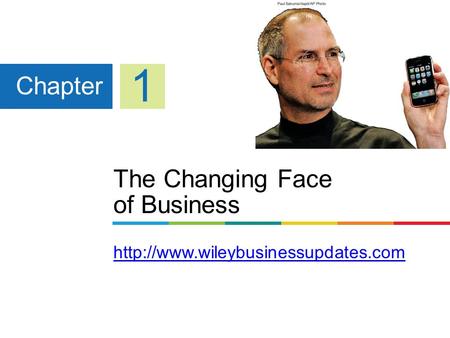 The Changing Face of Business   Chapter 1.