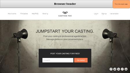 11 JUMPSTART YOUR CASTING. Post your casting to professional agents/actors. Manage photos in one convenient place. How it worksFind actorsHelp/FAQMoreSign.