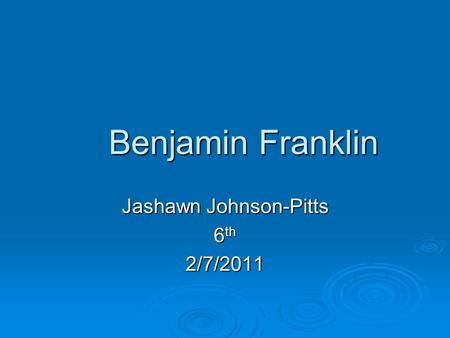 Jashawn Johnson-Pitts 6th 2/7/2011