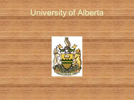 University of Alberta.