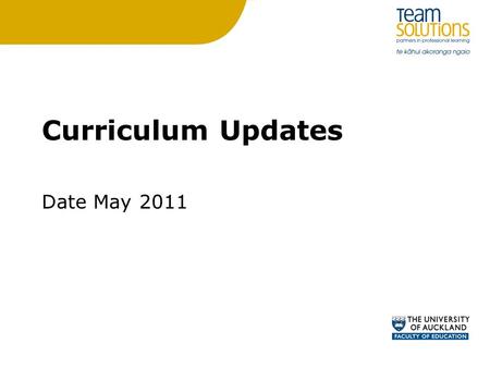 Curriculum Updates Date May 2011. Progression Diagrams How learning progresses between the indicators within and across levels for each component of the.