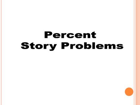 Example 1) If a theater is filled to 75% of its capacity, how many of the theater’s 720 seats are filled? 540 of the theater’s 720 seats are filled.