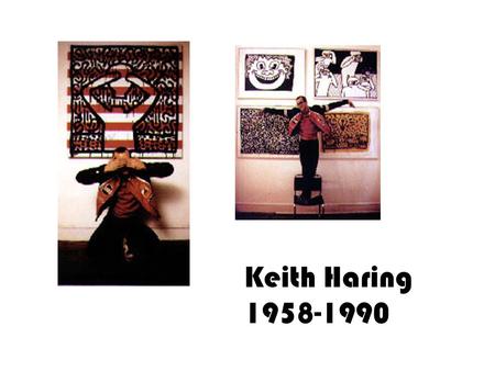 Keith Haring 1958-1990. Title: Untitled Date: 1982 Medium: vinyl paint on vinyl tarp Size: 72 x 72 inches.