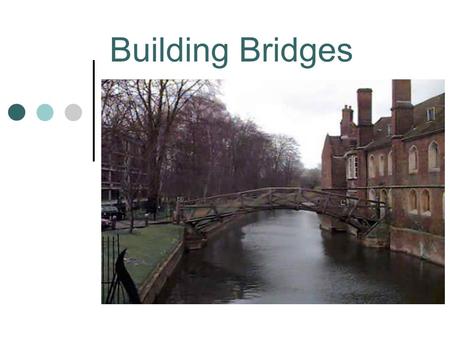 Building Bridges. After school programs can provide: an environment in which children can practice ways of learning and behaving that will help them succeed.