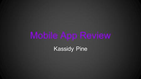 Mobile App Review Kassidy Pine. Review #1: BrainPOP.